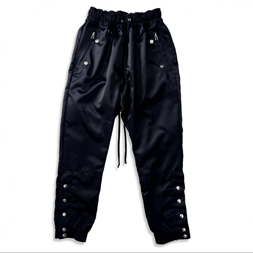 INDEPICT Nylon track pants/Black
