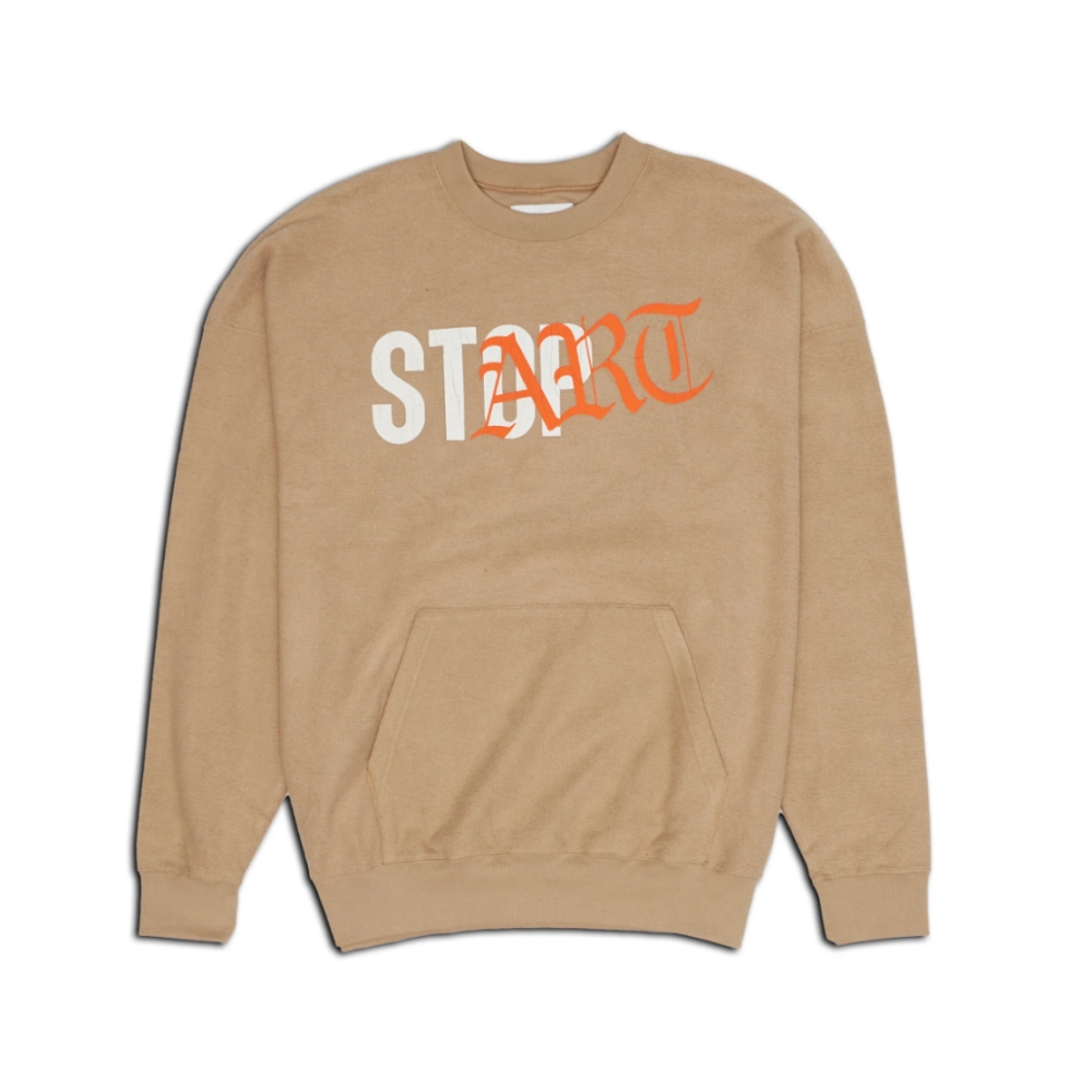 TAIN DOUBLE PUSH DOUBLE UP CREW NECK